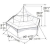 Warner Shelter Peak Marquee Tent 35’ X 40’